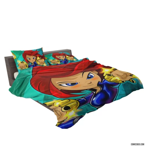 Black Widow Marvel Femme Fatale Comic Bedding Set 2