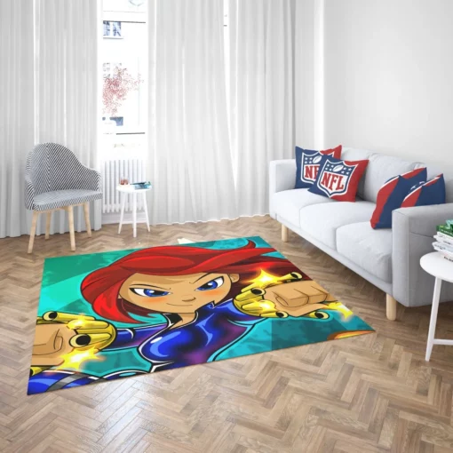 Black Widow Marvel Femme Fatale Comic Rug 2