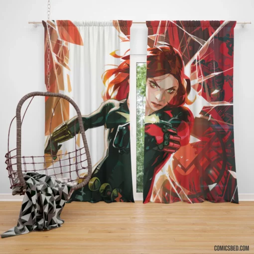 Black Widow Marvel S.H.I.E.L.D. Spy Comic Curtain