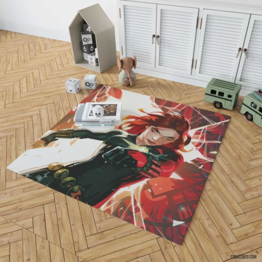 Black Widow Marvel S.H.I.E.L.D. Spy Comic Rug 1