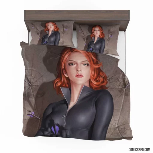 Black Widow Marvel Spy Comic Bedding Set 1