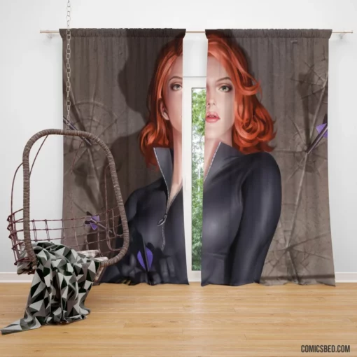 Black Widow Marvel Spy Comic Curtain