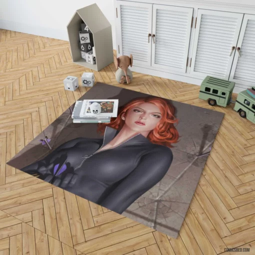 Black Widow Marvel Spy Comic Rug 1