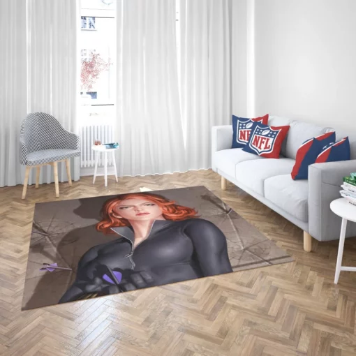 Black Widow Marvel Spy Comic Rug 2