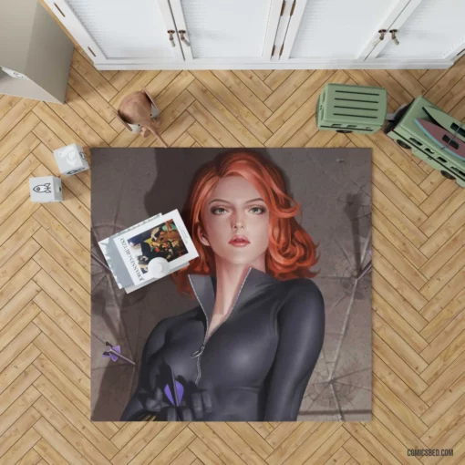 Black Widow Marvel Spy Comic Rug