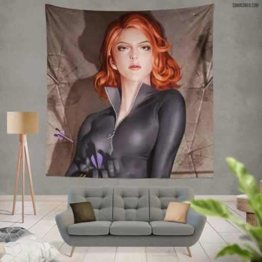 Black Widow Marvel Spy Comic Wall Tapestry