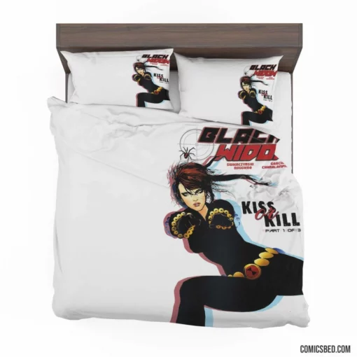 Black Widow Stealthy Espionage Missions Comic Bedding Set 1