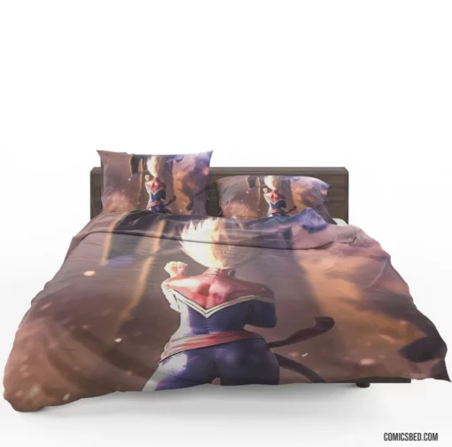 Blonde Ambition Marvel Captain Marvel Series Comic Bedding Set