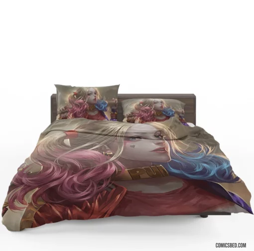 Blonde Jester Unleashed Harley Quinn Chronicles Comic Bedding Set