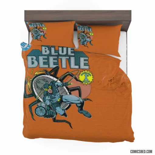 Blue Beetle DC Scarab Hero Comic Bedding Set 1