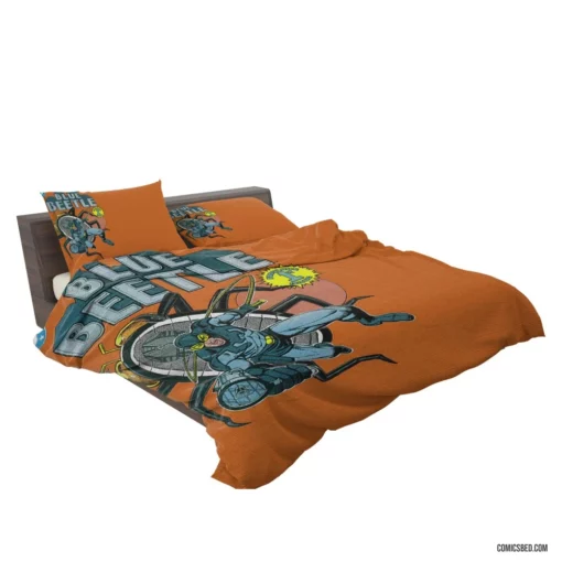 Blue Beetle DC Scarab Hero Comic Bedding Set 2