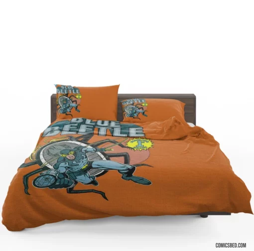 Blue Beetle DC Scarab Hero Comic Bedding Set