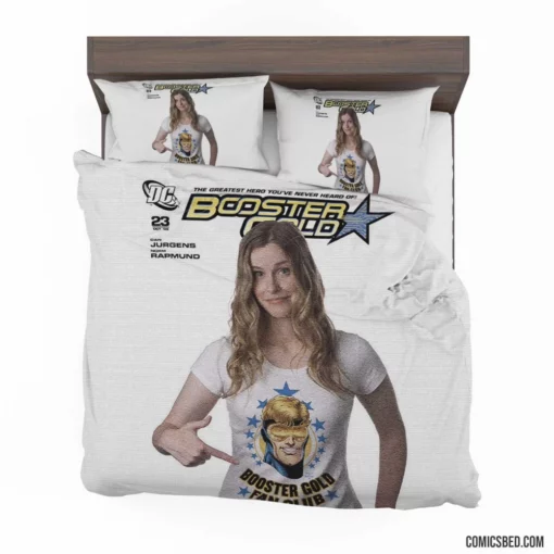 Booster Gold Temporal Crusader Comic Bedding Set 1