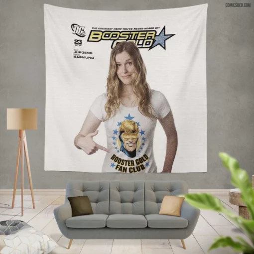 Booster Gold Temporal Crusader Comic Wall Tapestry