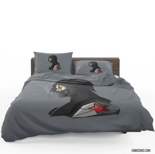 Bucky Barnes Winter Soldier Exploits Comic Bedding Set