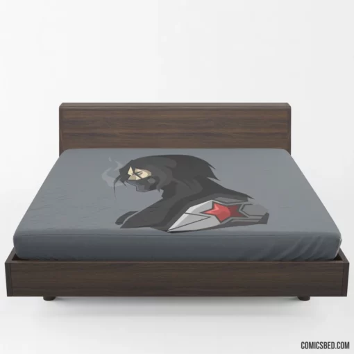 Bucky Barnes Winter Soldier Exploits Comic Fitted Sheet