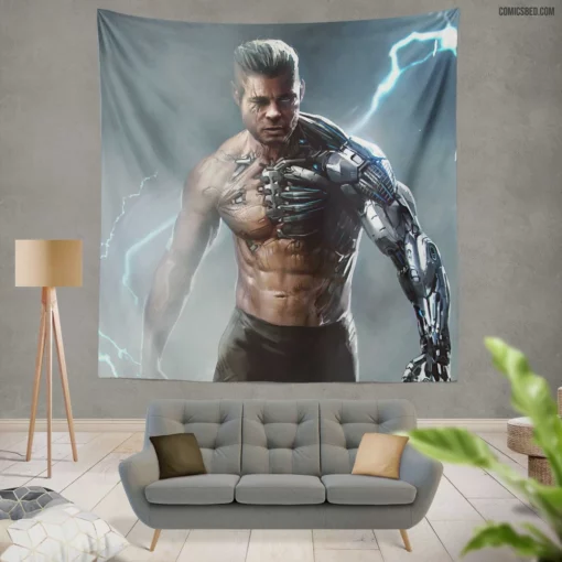 Cable Marvel Comics Mutant Warrior Wall Tapestry