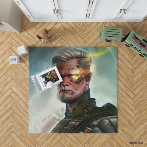 Cable Marvel Comics Telekinetic Hero Rug