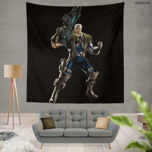 Cable Telekinetic Hero Comic Wall Tapestry