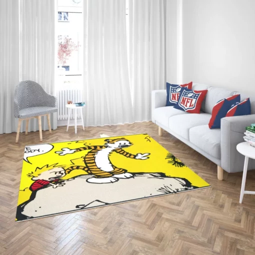 Calvin & Hobbes Cartoon Fun Comic Rug 2