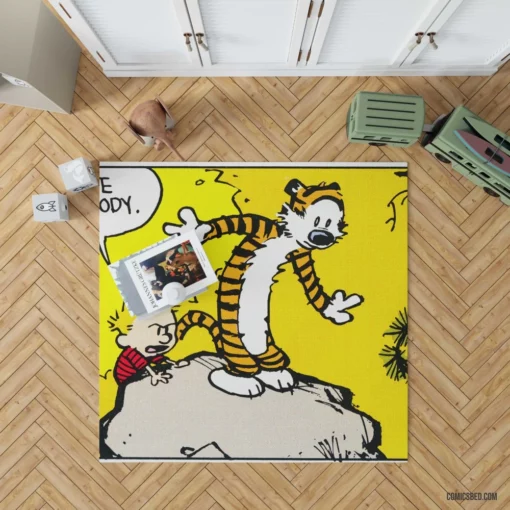 Calvin & Hobbes Cartoon Fun Comic Rug