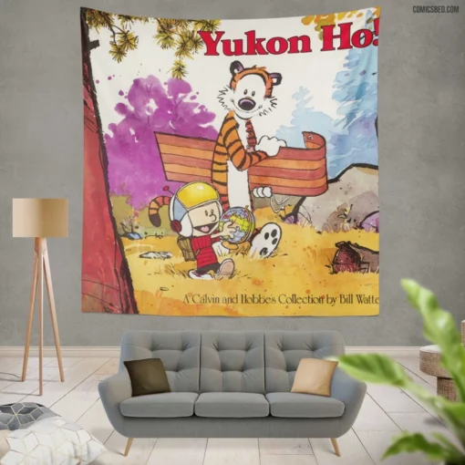 Calvin & Hobbes Comic Duo Wall Tapestry