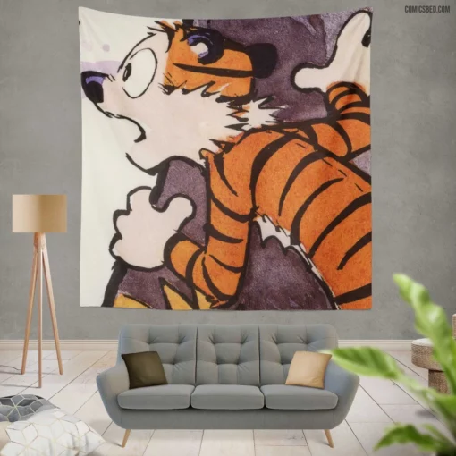 Calvin & Hobbes Dynamic Duo Comics Wall Tapestry