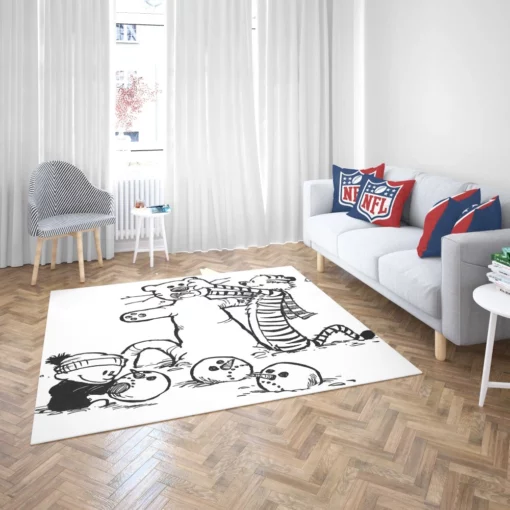 Calvin & Hobbes Dynamic Pair Comic Rug 2