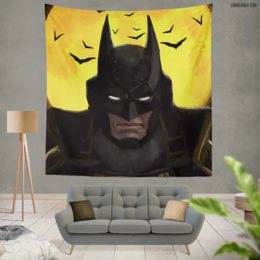 Caped Crusader Batman Chronicle Comic Wall Tapestry