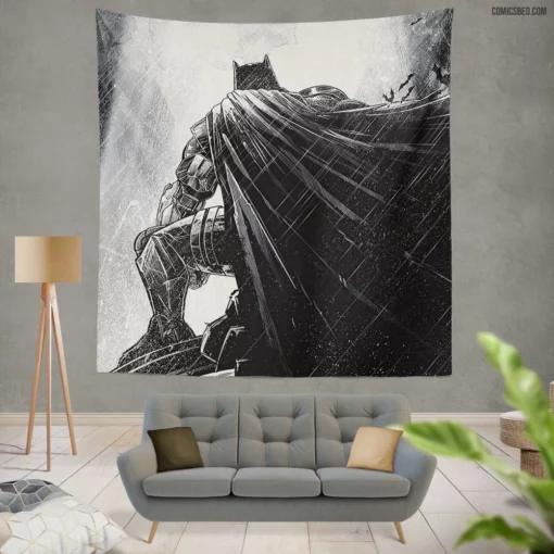 Caped Crusader Legacy Batman Heir Comic Wall Tapestry