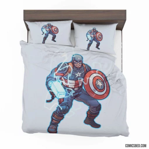 Captain America Chronicles Marvel Icon Comic Bedding Set 1