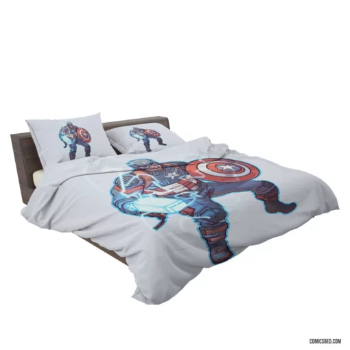 Captain America Chronicles Marvel Icon Comic Bedding Set 2