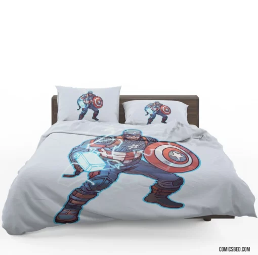 Captain America Chronicles Marvel Icon Comic Bedding Set