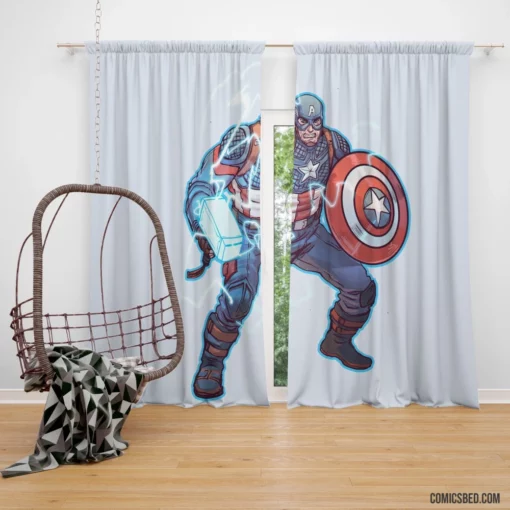 Captain America Chronicles Marvel Icon Comic Curtain