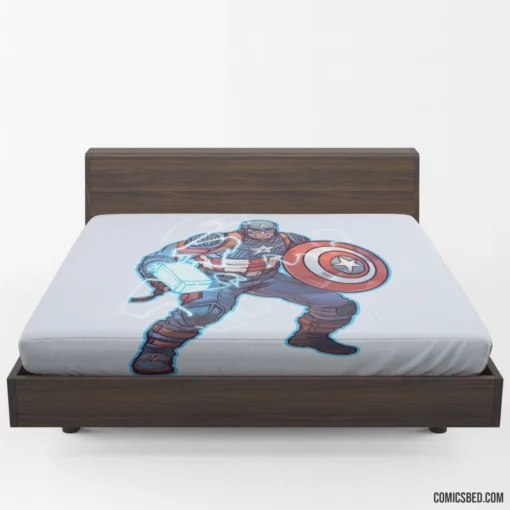 Captain America Chronicles Marvel Icon Comic Fitted Sheet