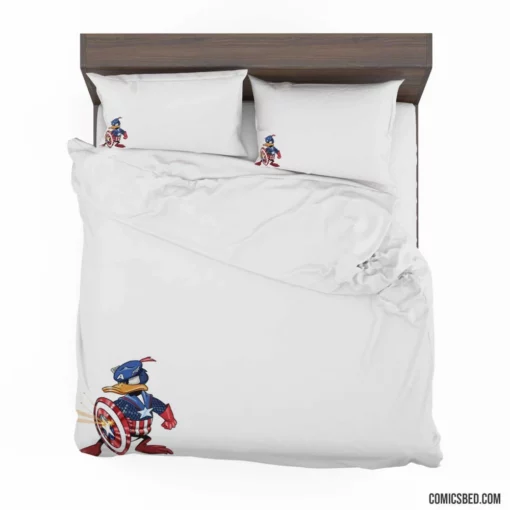 Captain America Donald Duck Disney Comic Bedding Set 1