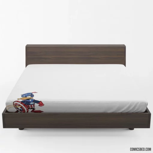 Captain America Donald Duck Disney Comic Fitted Sheet