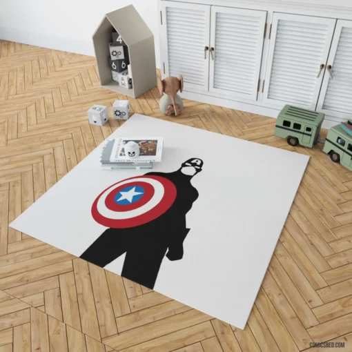 Captain America Heroic Journey Comic Rug 1