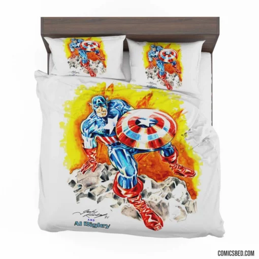 Captain America Heroic Journey Continues Comic Bedding Set 1