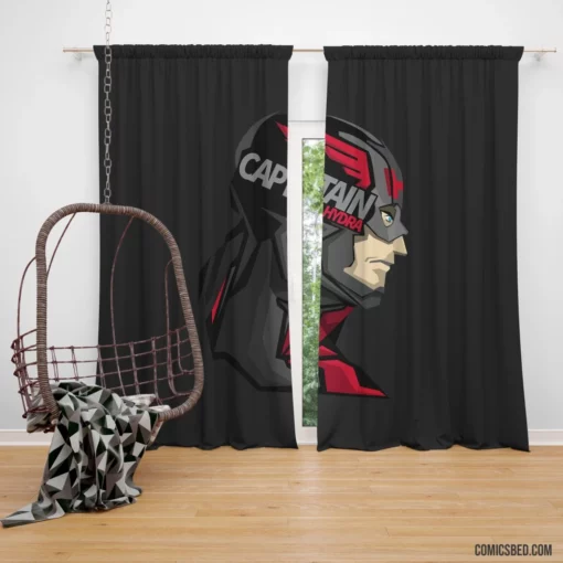 Captain America Hydra Twisted Sentinel Comic Curtain