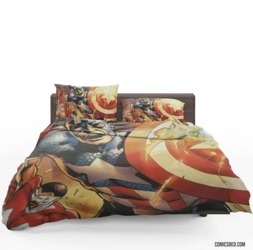 Captain America Iconic Hero Comic Bedding Set