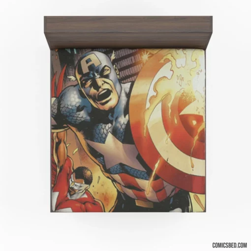 Captain America Iconic Hero Comic Fitted Sheet 1