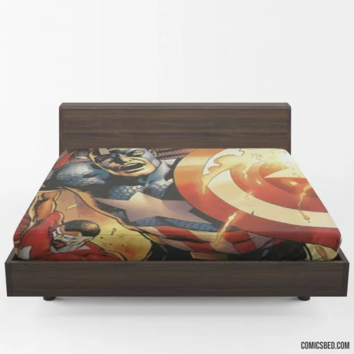 Captain America Iconic Hero Comic Fitted Sheet