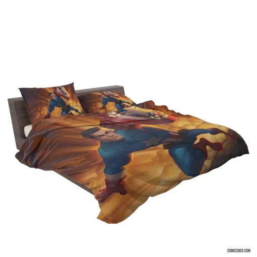 Captain America Marvel Defender Comic Bedding Set 2