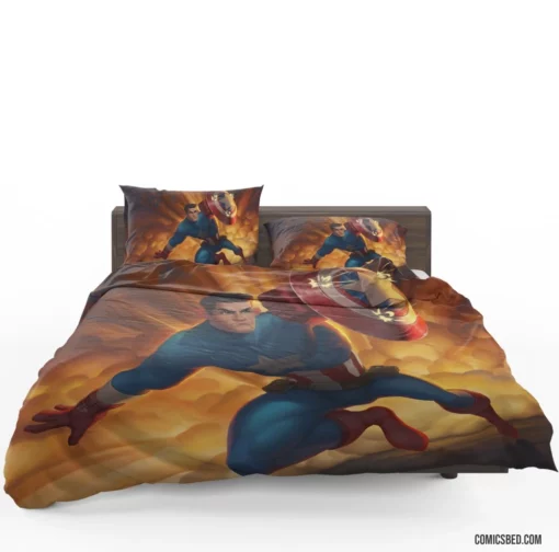 Captain America Marvel Defender Comic Bedding Set