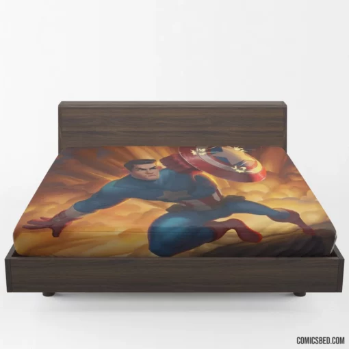 Captain America Marvel Defender Comic Fitted Sheet