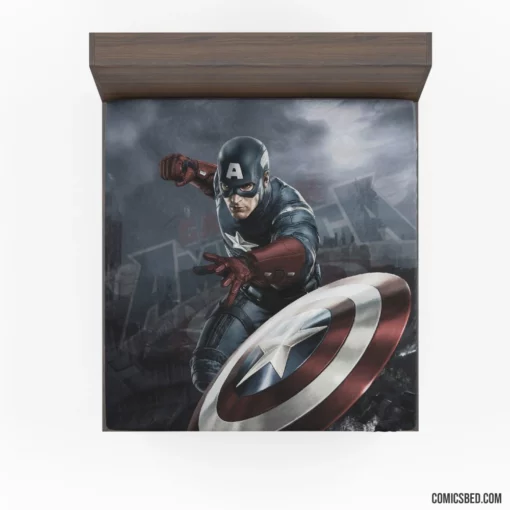 Captain America Marvel Patriot Comic Fitted Sheet 1