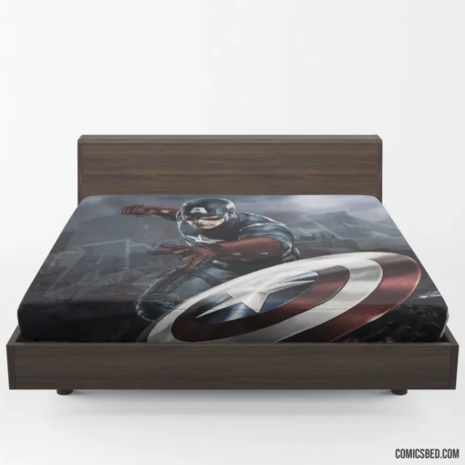 Captain America Marvel Patriot Comic Fitted Sheet