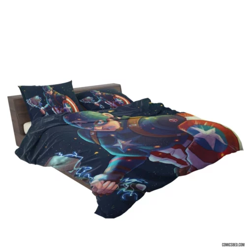 Captain America Marvel Shieldbearer Comic Bedding Set 2