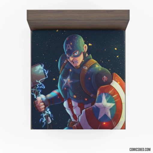 Captain America Marvel Shieldbearer Comic Fitted Sheet 1